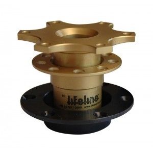 Lifeline Group N Steering Wheel Quick Release Boss, Gold