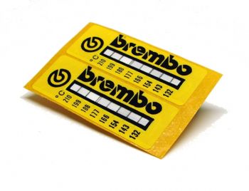 Brembo Brake Caliper Temperature Stickers x 10