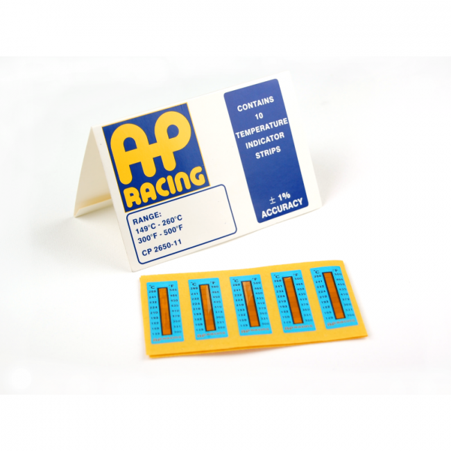 AP Racing Temperature Indication Strips x2 for all Brembo calipers used on track 